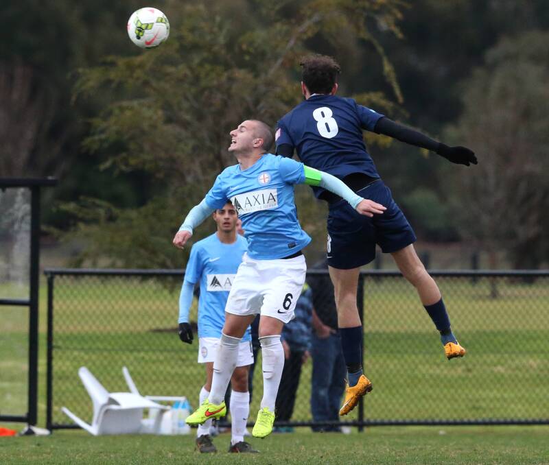 Melbourne City FC's NPL team in action against Bendigo City FC. Picture: PETER WEAVING