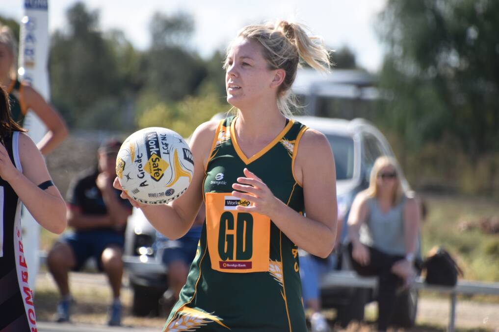WELCOME BACK: Holly Guerra has returned to Colbinabbin after a season with Bendigo Football Netball League club Golden Square and made an immediate impact with a best-on-court performance.