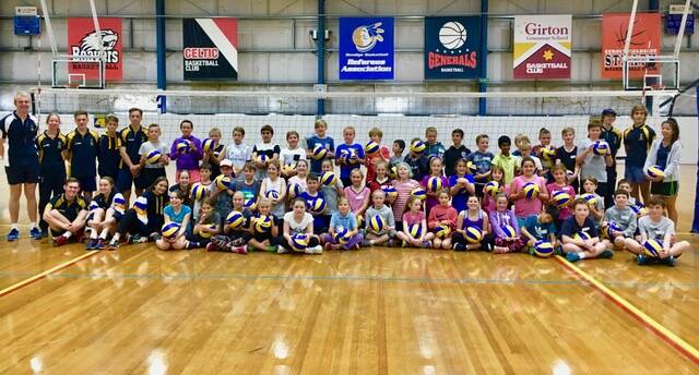 SKILLS SESSION: A Bendigo Volleyball Association school holiday program at Bendigo Stadium attracted 54 children.