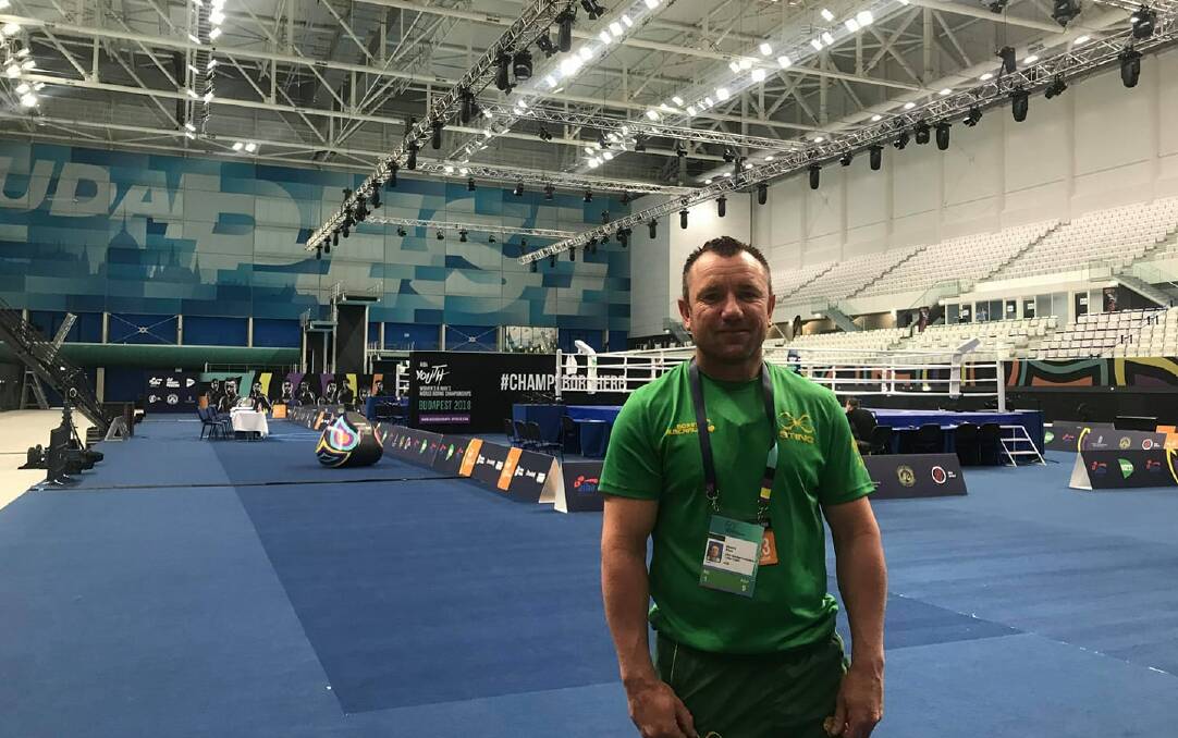 ON THE MOVE: Frank Pianto has taken up the role as head coach at Eastside Boxing Gym in Brisbane. He is pictured in Hungary during the World Youth Boxing Championships.