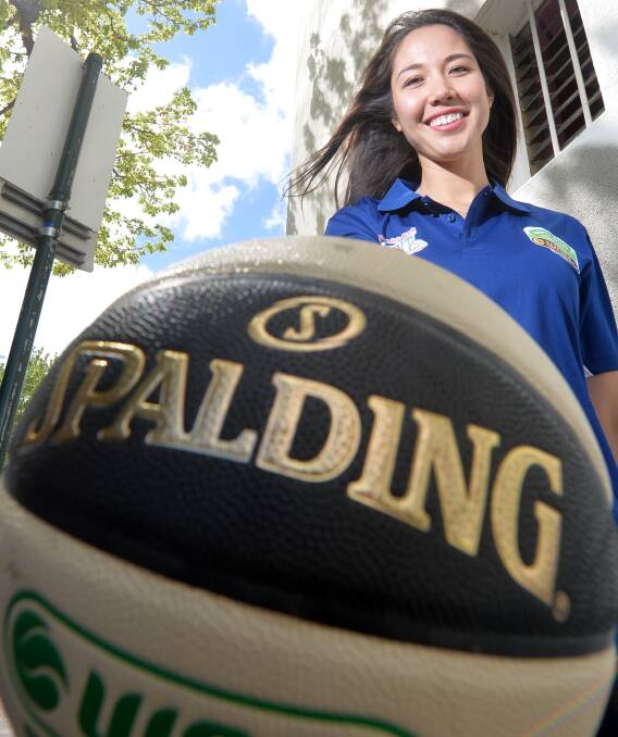 SETTLING IN: Spirit import Joy Burke is loving life in Bendigo after plying her basketball trade in a host of countries. Picture: DARREN HOWE