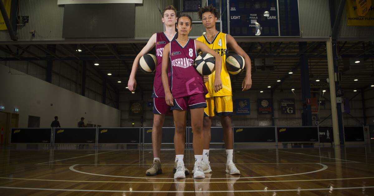 YOUNG GUNS: Braves Caleb Connick, Olivia Noter and Kai Daniels have been picked in Victoria Country under-18 squads for the national championships.Picture: DARREN HOWE