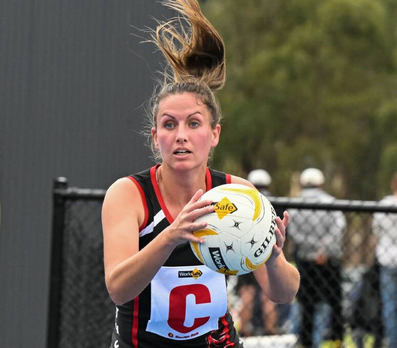 Despite some early injury setbacks for Heathcote co-coach Brooke Bolton (pictured) and her team, the Saints have started the HDFNL netball season impressively with two-straight wins. Picture by Darren Howe