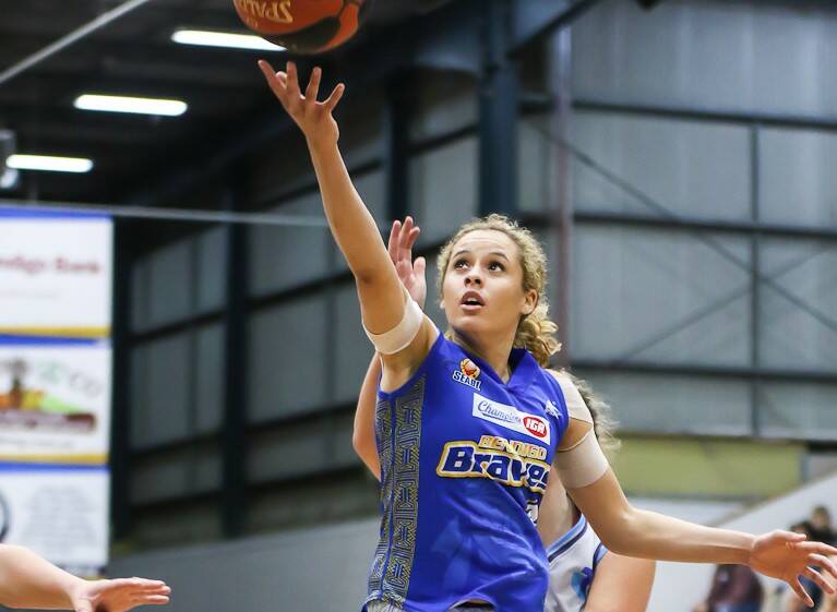 IN-FORM: Bianca Dufelmeier has been one of the Bendigo Lady Braves' most consistent performers in the last five games, nearly all of them wins. Picture: CRAIG DILKS PHOTOGRAPHY