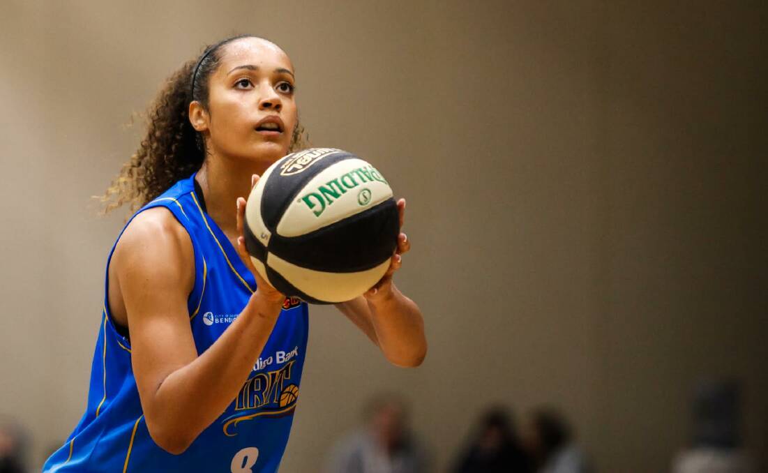 Nayo Raincock-Ekune is the WNBL's player of the week for round four. Picture: STEVE BLAKE, AKUNA PHOTOGRAPHY
