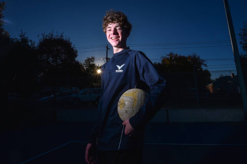 Will Whiteacre is making every opportunity count in his netball career. Picture by Darren Howe