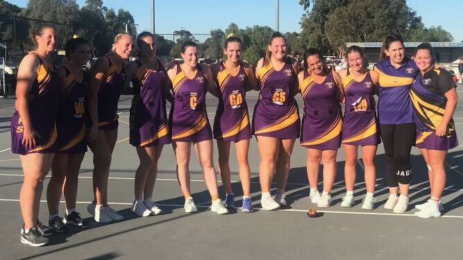 The Bears Lagoon-Serpentine team, led by coach and centre Danielle O'Toole, which defeated Inglewood to give the club its first A-grade netball win since 2019.