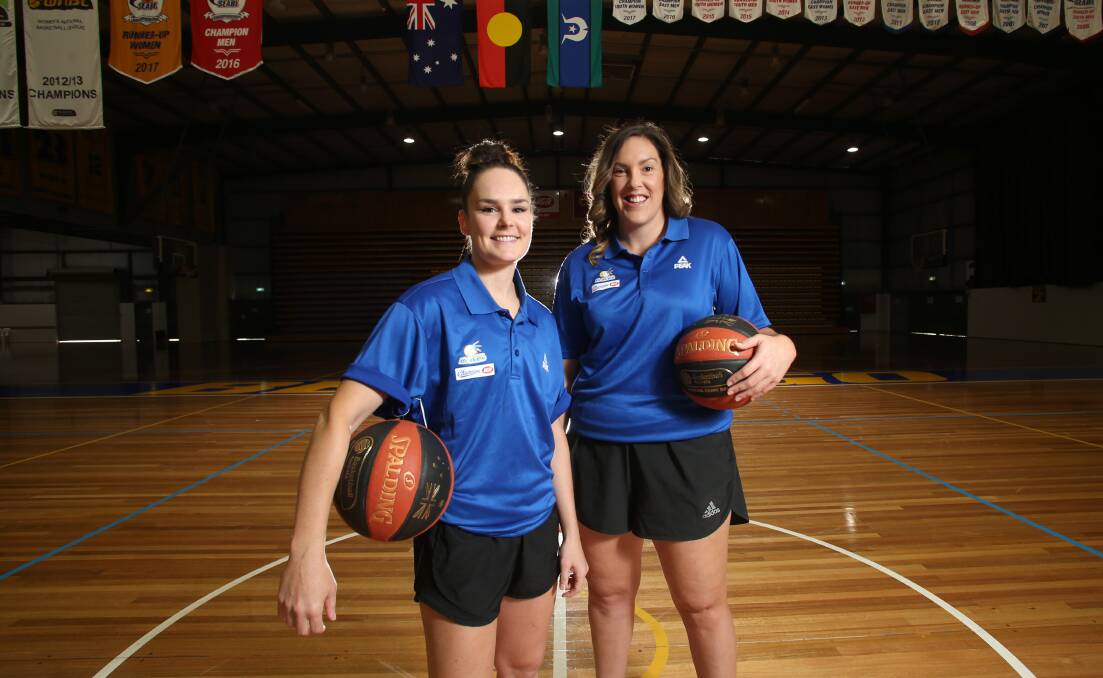 STAR SIGNINGS: Kelly Wilson and Gabe Richards will play for Bendigo Lady Braves in the 2018 South East Australian Basketball League season. Picture: GLENN DANIELS