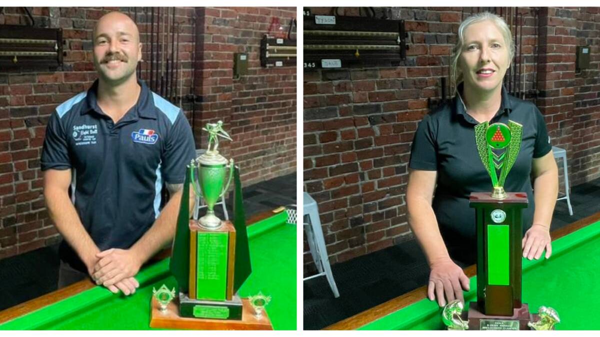 Tyson Howie and Helen Cook claimed their respective Bendigo snooker championships with stirring wins in last week's grand finals.