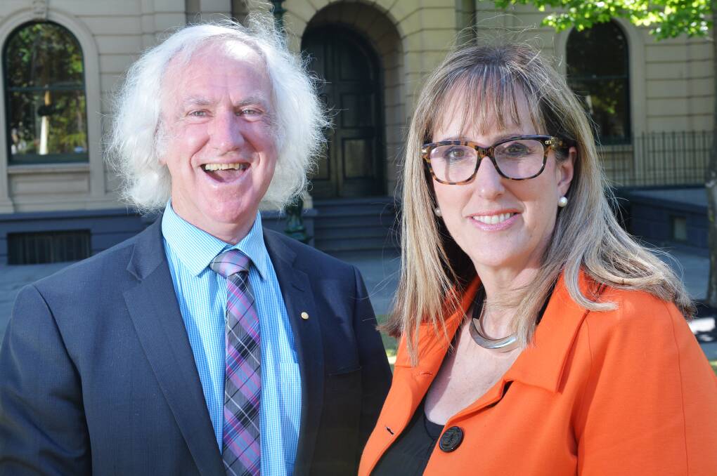 The city's former leadership team. Mayor Margaret O’Rourke and former deputy mayor Rod Fyffe pictured in 2016.