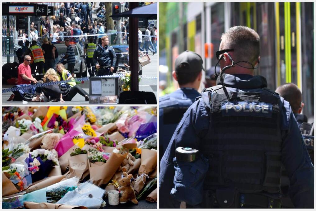 STICK TOGETHER: The community and police respond to the tragic events at Bourke Street on January 20.