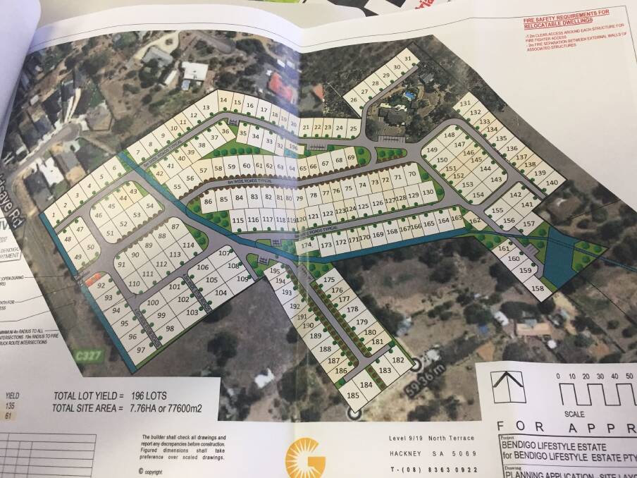 A proposed layout of the retirement village in Strathfieldsaye.