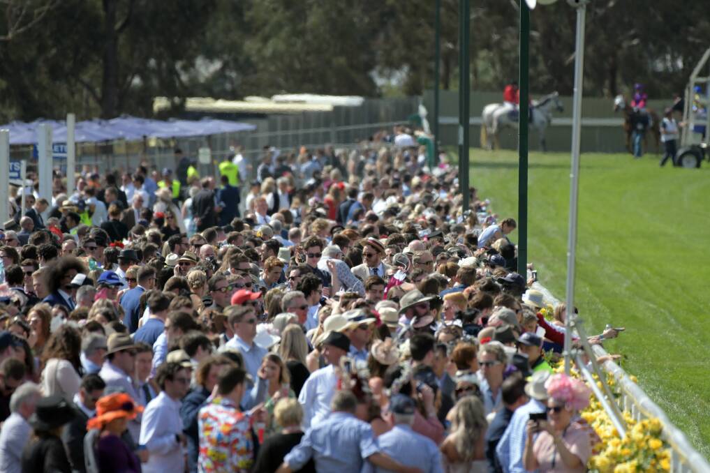 Racegoers at the cup. Picture: GLENN DANIELS