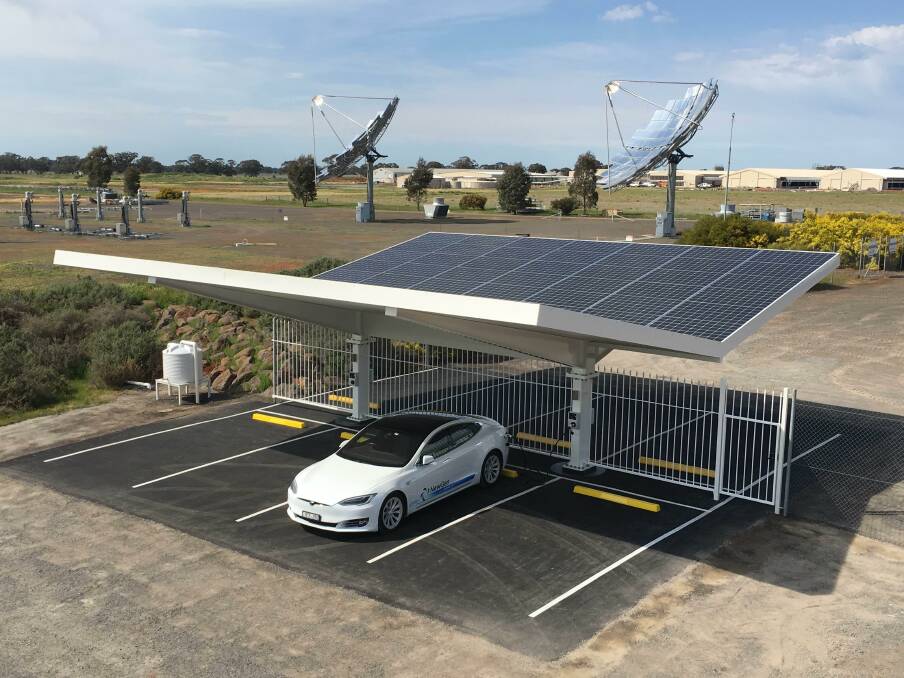CHARGED UP: The system can instantaneously charge four cars. Picture: Supplied