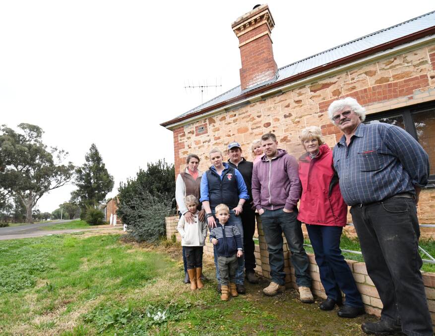 Members of the Carter family who refused a recent offer from the City of Greater Bendigo to buy their land. Picture: DARREN HOWE