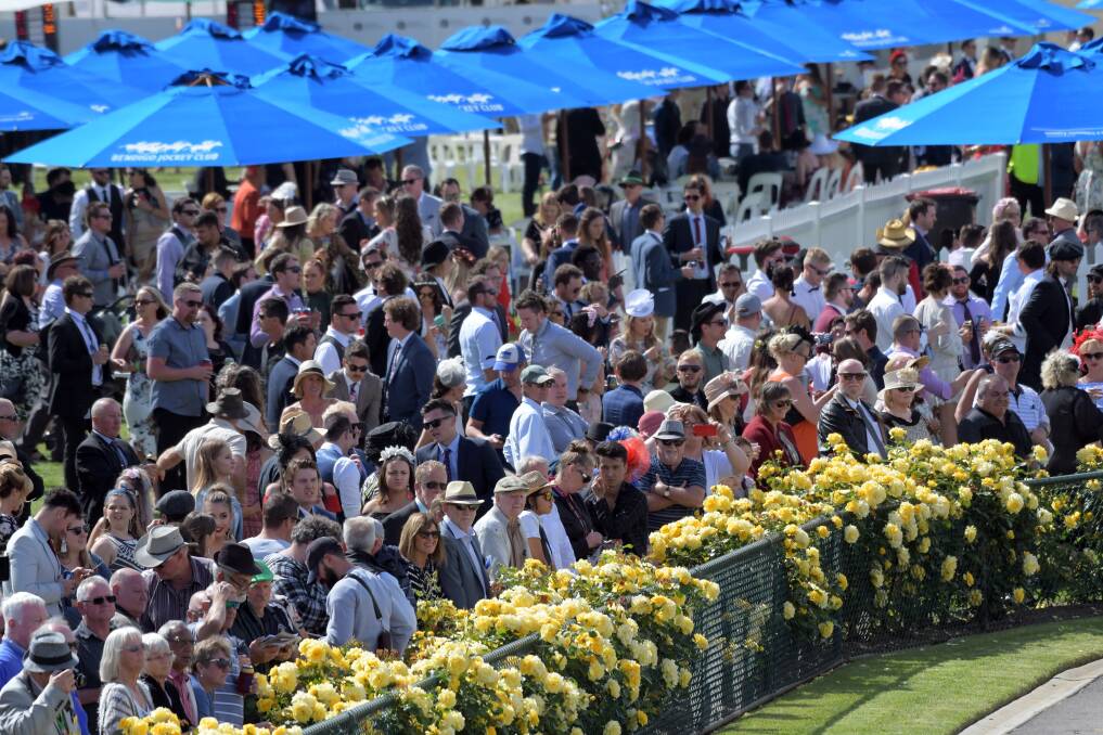 Racegoers at the cup. Picture: GLENN DANIELS