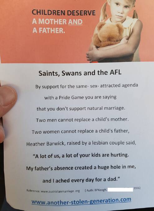 Gay advocates slam Eaglehawk man’s anti-gay leaflet
