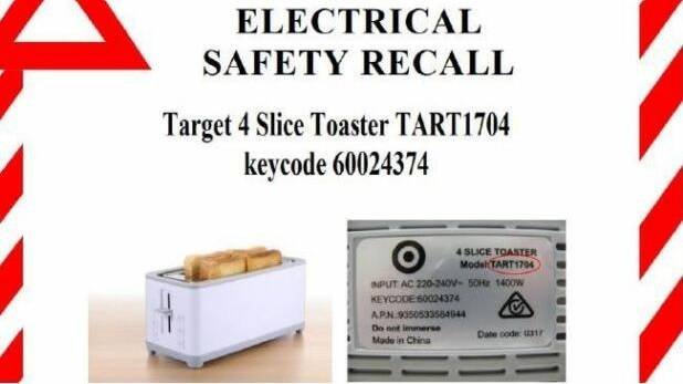 Target toaster recalled amid fire fears