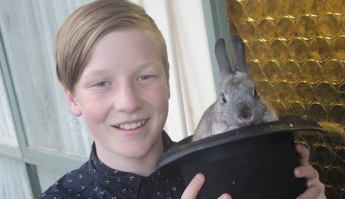 FULL OF TRICKS: Twelve-year-old Huntly boy Anthony Clacy developed an interest in magic at the age of seven, piqued by a cousin who already had an illusion or two up his sleeve.    