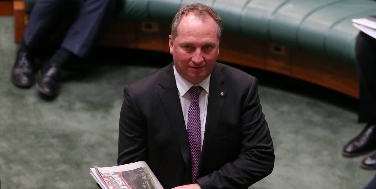 VISION: Barnaby Joyce is scheduled to speak at the National Press Club in Canberra, where he will outline the government's vision for Australian agriculture and highlight the White Paper's finer details.