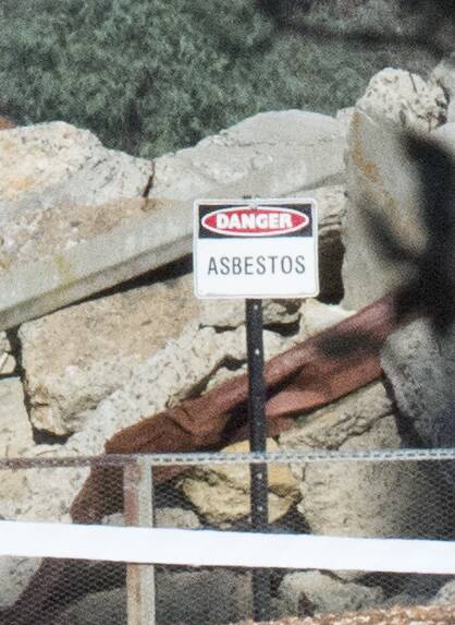 Asbestos has been found.