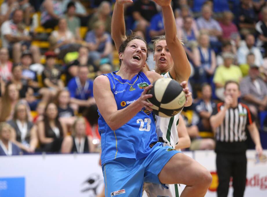 WELCOME RETURN: Bendigo Spirit power forward Kelsey Griffin should be fit to play against Sydney Uni and Canberra this weekend. Picture: GLENN DANIELS