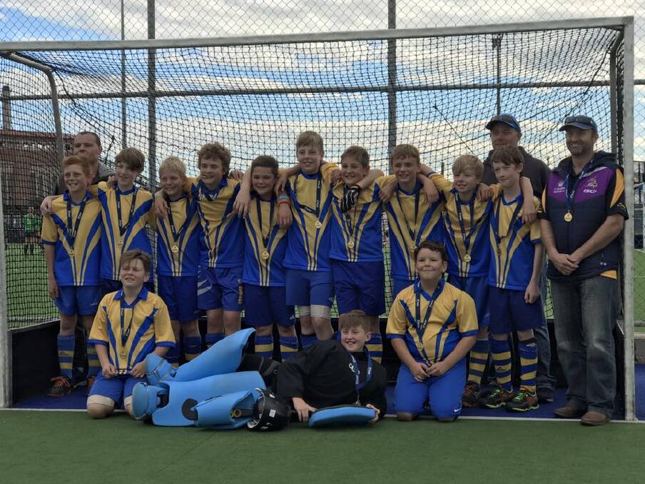 GREAT TOURNAMENT: The Hockey Central Victoria under-13 boys squad which won the Victoria Country title. Picture: CONTRIBUTED