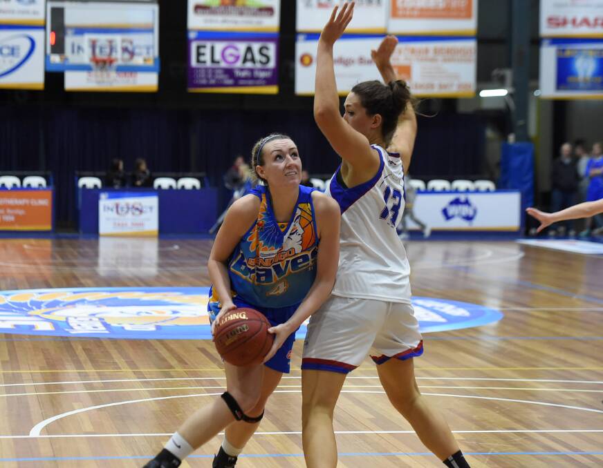 Stacia Robertson was one of the Lady Braves' best players in Friday's win over Brisbane.