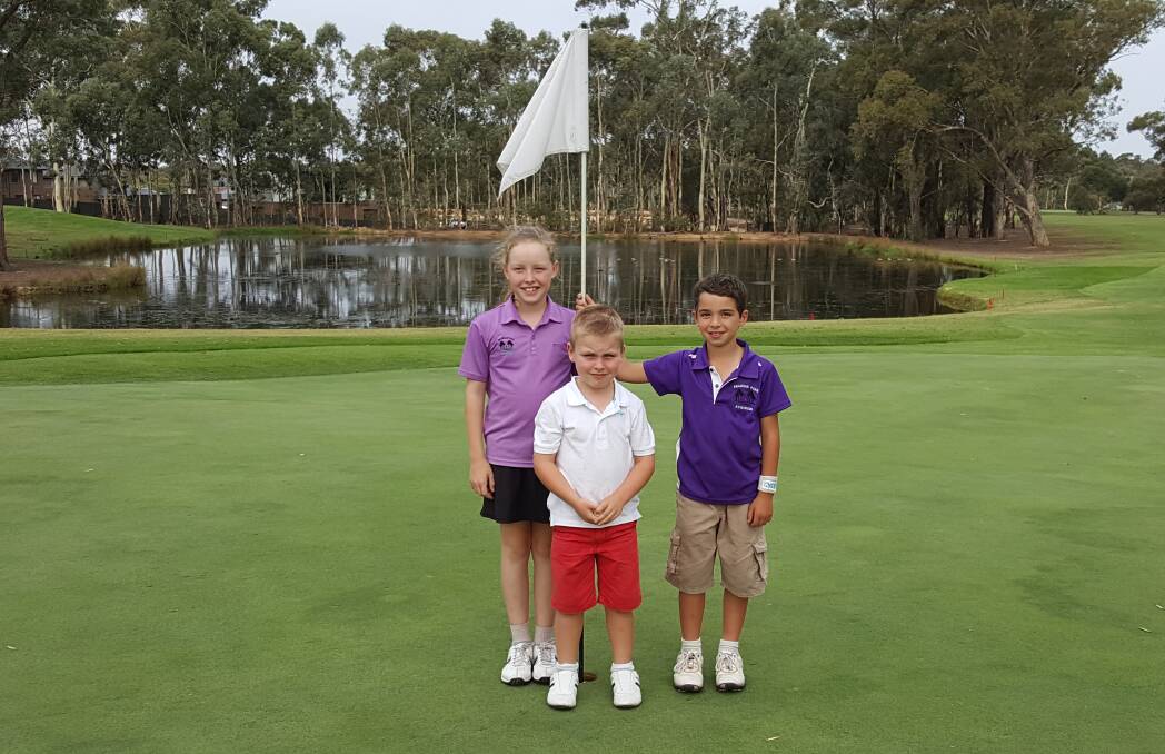 GREAT FORM: Jazy Roberts, Ryder Marriot and Evan Weston after their victories at Neangar Park on Saturday. Picture: CONTRIBUTED