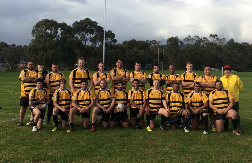 HAPPY TEAM: The 2016 Bendigo Fighting Miners squad. The Miners were gallant as they stepped up into Division 2A this year. Picture: CONTRIBUTED