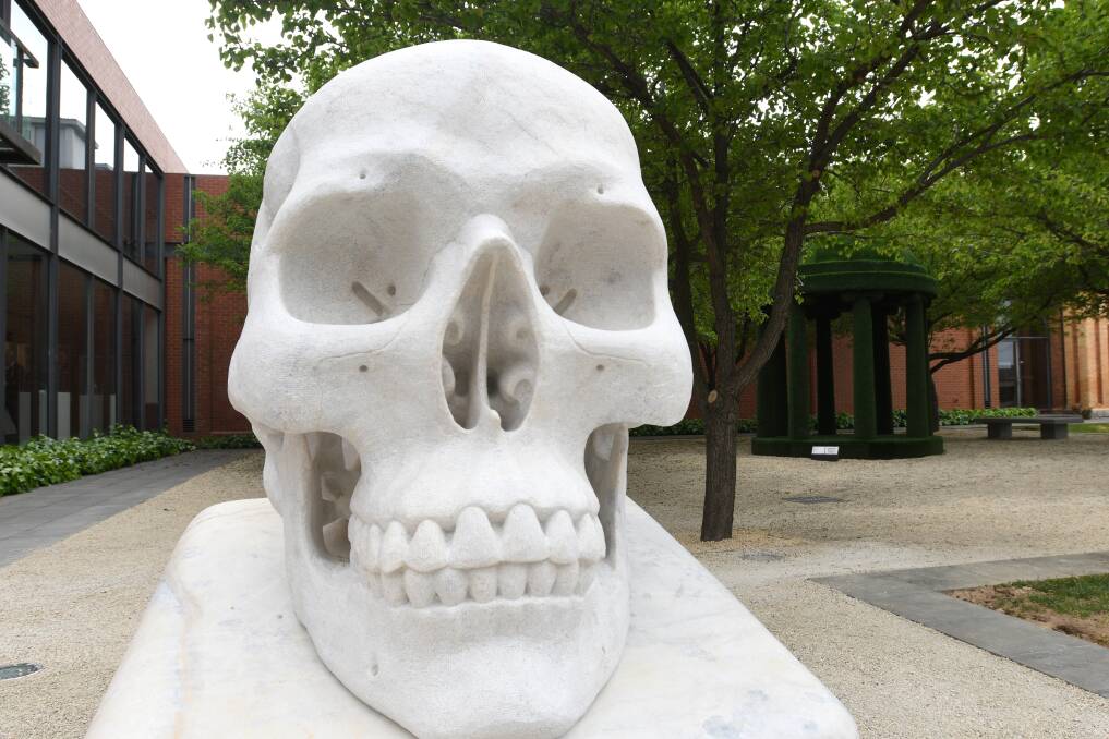 I KNOW WHAT I LIKE: Alex Seton’s marble skull titled The Dead More Alive Than the Living, will ultimately challenge many people's notion of art.