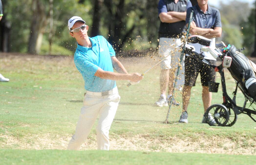 PRO GOLFER: Lucas Herbert will play in the Christmas Challenge at the Bendigo Golf Club next month. 