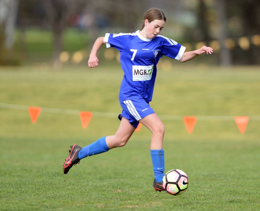 RISING STAR: Strathdale's Ellie Vlaeminck tormented opposition defenders with her mix of speed and skill.