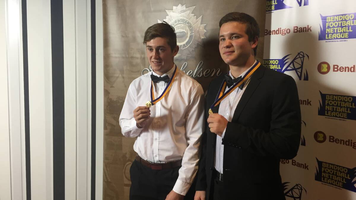 Geeorge Symons Medal winners Braydon Welsh and Oliver Leonard-Shannon.