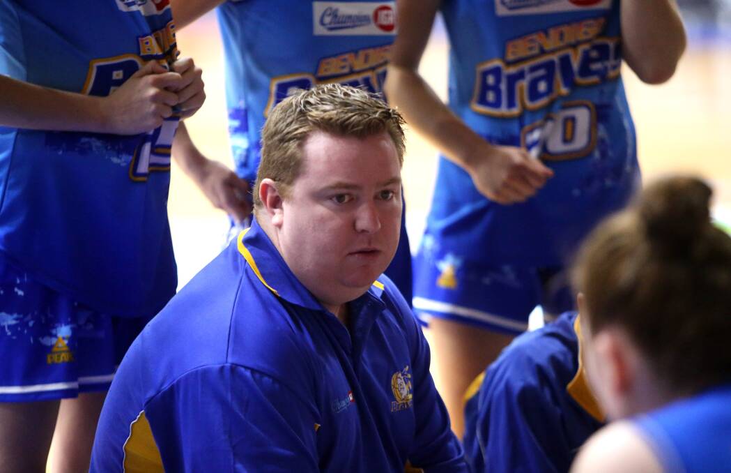 HIGH HOPES: Bendigo Lady Braves coach Jonathan Goodman wants two wins from the trip to Canberra.