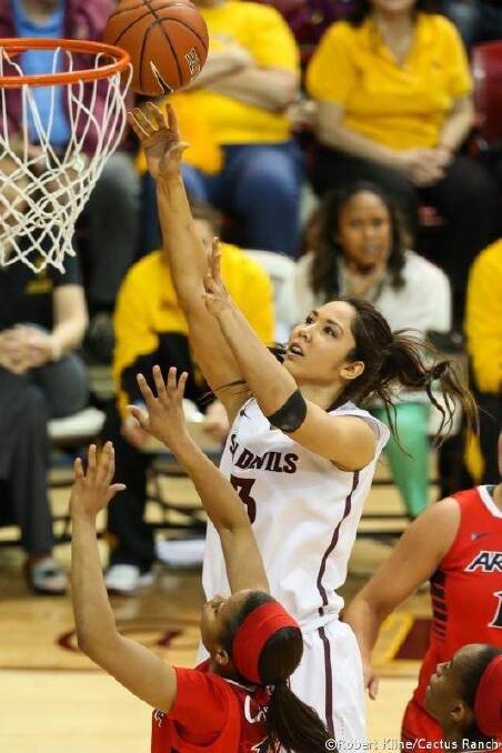 Joy Burke in action for Arizona State.