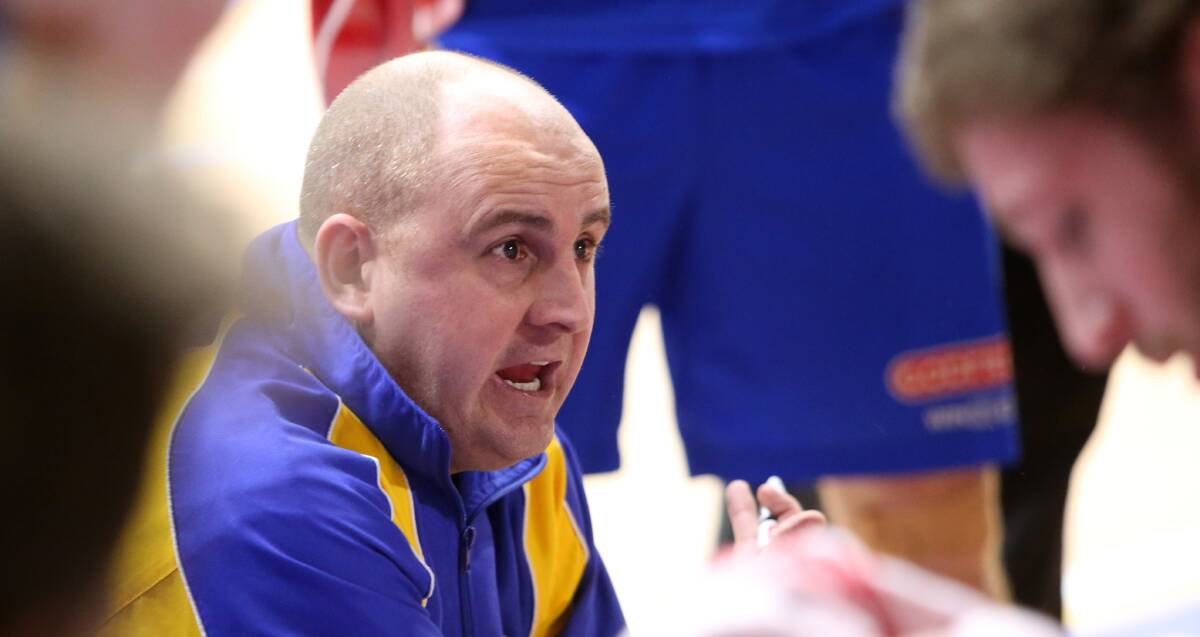FIRED UP: Bendigo Braves coach Ben Harvey is confident the Braves will make a mark in this year's South East Australian Basketball League play-offs. Picture: GLENN DANIELS
