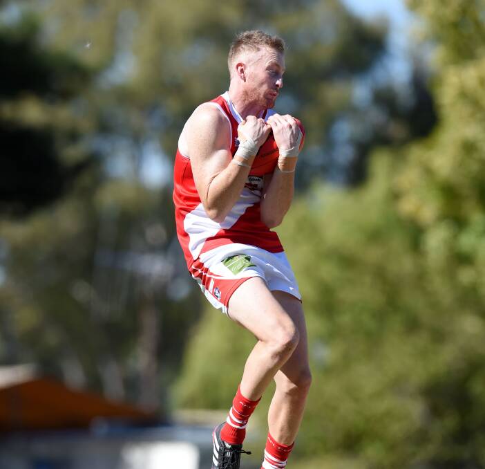 KEY PERFORMER: Daniel Connors kicked two goals and was named second best in Bridgewater's win over Newbridge in the LVFNL on Saturday. Picture: JODIE WIEGARD