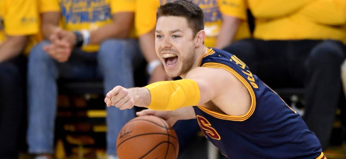 FAN FAVOURITE: Cleveland fans adore Matthew Dellavedova and would hate to see him leave Cleveland. Picture: GETTY IMAGES