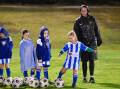 Strathdale Soccer Club juniors were treated to a clinic from some of the state's premier female players on Thursday night. Picture by Enzo Tomasiello