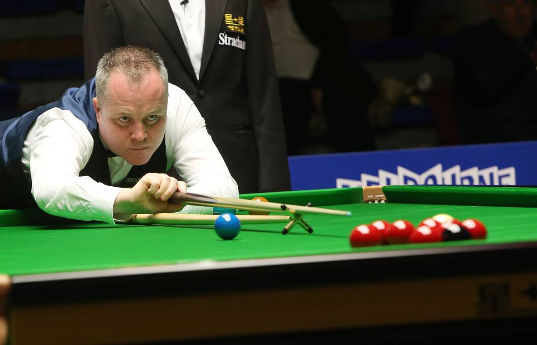 IMPRESSIVE START: Scotland's John Higgins in action in his Australian Snooker Goldfields Open round one win. Picture: DARREN HOWE