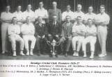 Bendigo Cricket Club's first premiership team in 1927. Dr John Hasker is second from the left in the front row. Picture contributed