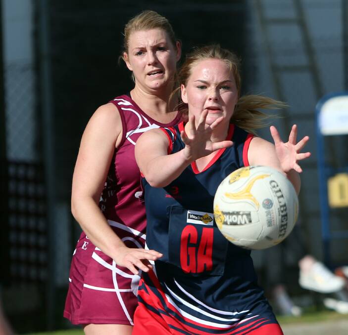 KEY TARGET: Calivil United goal attack Tia Steen will cause headaches for the YCW defence in Saturday's preliminary final. Picture: GLENN DANIELS
