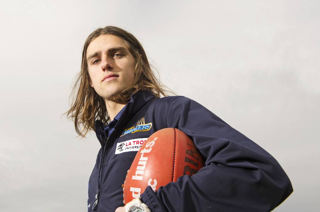 Jack Exell will play for Geelong's VFL side against Frankston. Picture: DARREN HOWE