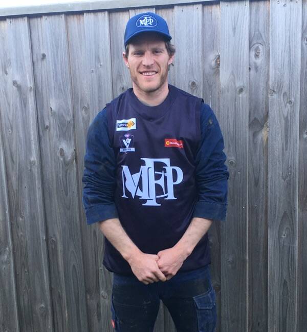 Ben Weightman in his new colours at Mt Pleasant. Picture: CONTRIBUTED