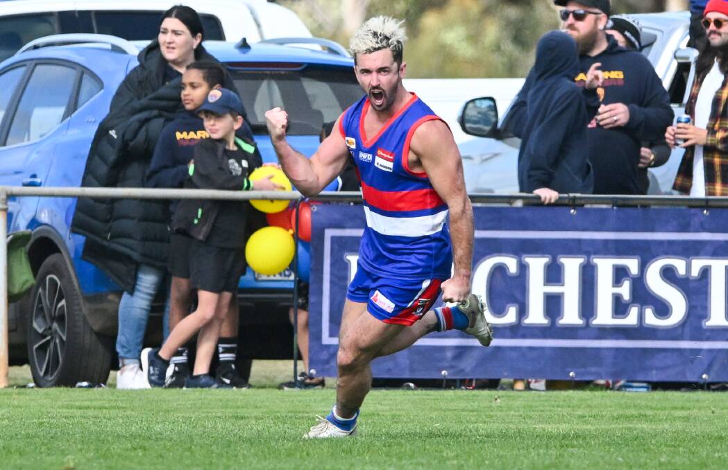 Dylan Collis is back at Pyramid Hill after winning last year's Harding Medal in the LVFNL. Picture by Darren Howe