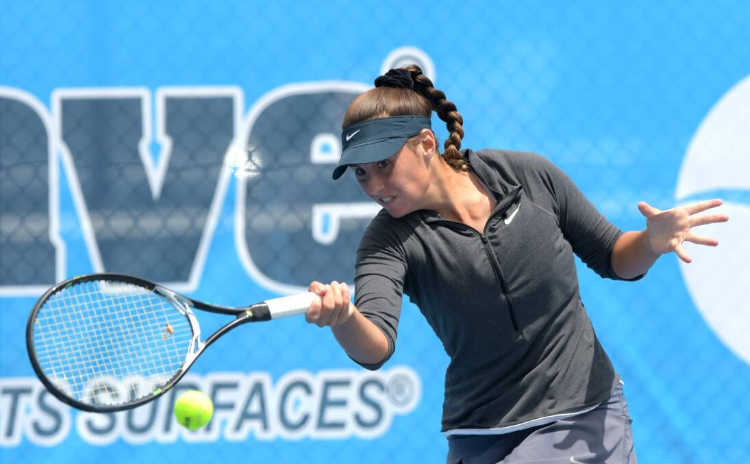 Sara Tomic on her way to an impressive victory. Picture: GLENN DANIELS
