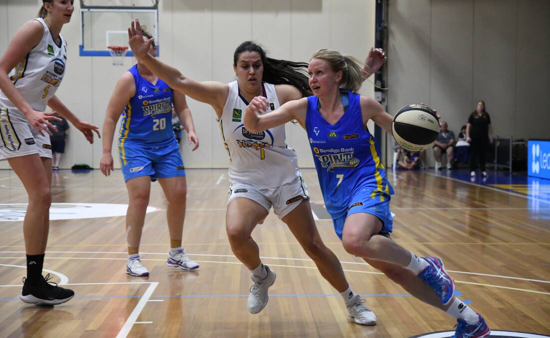 ATTACKING MOVE: Heather Oliver is one of the Spirit players who will have more responsibility at the offensive end of the court