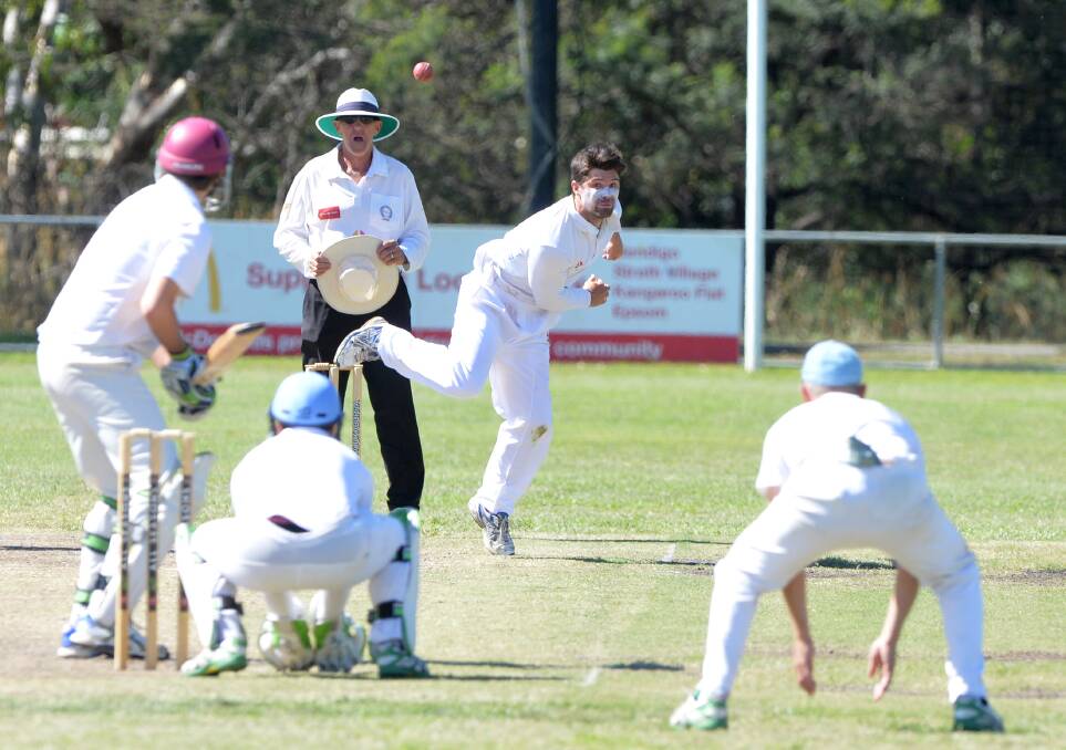 SUN-SATIONAL: Strathdale-Maristians all-rounder Cam Taylor led the Bendigo District Cricket Association in wickets in 2016-17. Picture: GLENN DANIELS