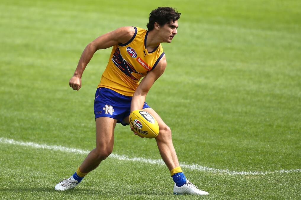 Tom Cole at West Coast training. Picture: GETTY IMAGES